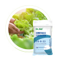 DR Aid NPK 16 8 22 100% Fertilizante de agua Fertilizante NPK Fertilizante grabular White para frutas de jardín